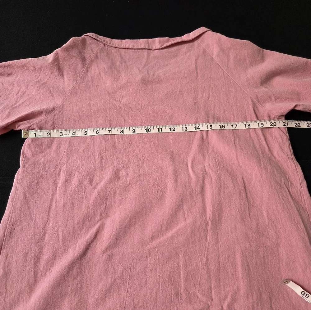 Misslook Pink Women's Top Large Peter Pan Collar - Picture 5 of 7